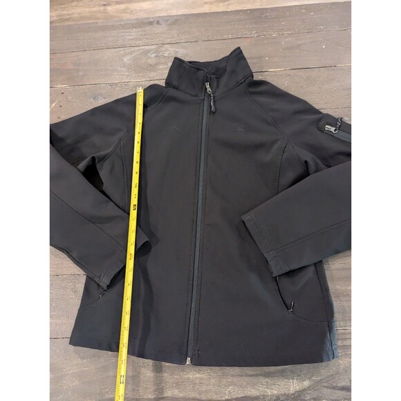 Snozu Softshell Jacket Mens Medium Black Stretch O Rama Full Zip Fleece Lining - Picture 5 of 9